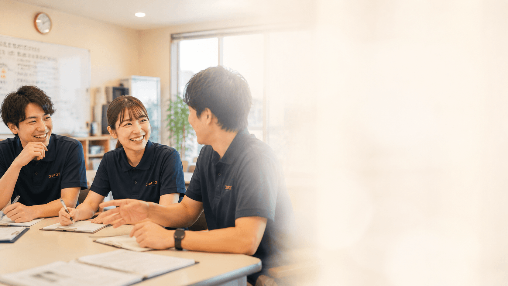 仕事にやりがいをもっている介護職員